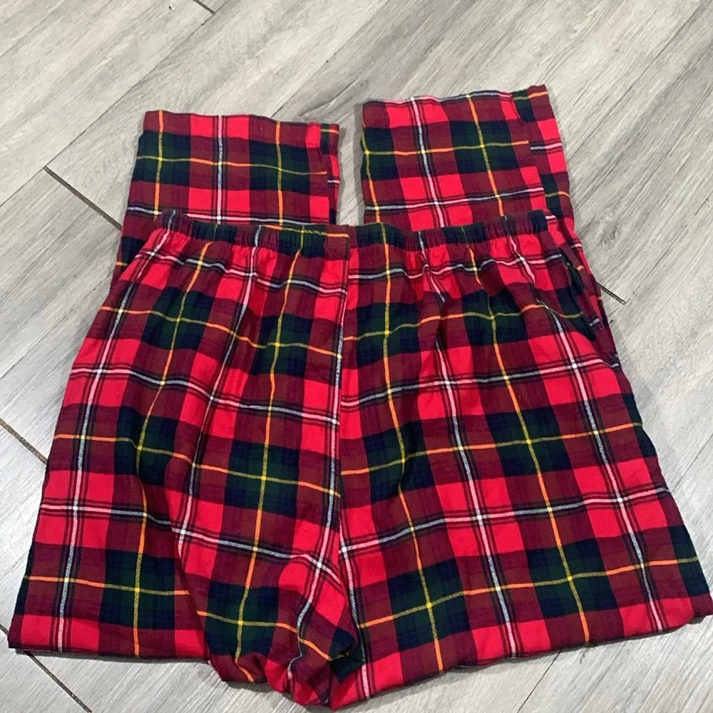 Polo Ralph Lauren Red Plaid‎ Flannel Pull-On Drawstring Waist PJ Bottoms XL Tall
